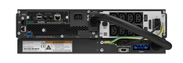 APC Smart-UPS On-Line, 1000VA, Lithium-ion, Rackmount 3U, 230V, 8x APC Smart-UPS On-Line, 1000VA, Lithium-ion, Rackmount 3U, 230V, 8x C13 IEC outlets, Network Card, Extended runtime, W/ rail kit