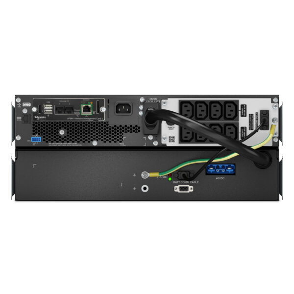 APC Smart-UPS On-Line, 1500VA, Lithium-ion, Rackmount 4U, 230V, 8x APC Smart-UPS On-Line, 1500VA, Lithium-ion, Rackmount 4U, 230V, 8x C13 IEC outlets, Network Card, Extended long runtime, Rail kit included