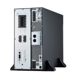 APC Easy UPS On-Line, 6kVA/6kW, Lithium-ion, Rack/Tower 5U, 230V, 1 APC Easy UPS On-Line, 6kVA/6kW, Lithium-ion, Rack/Tower 5U, 230V, 1 Hard wire (1P+N+E) outlet, Intelligent Card Slot, Extended runtime, W/ rail kit