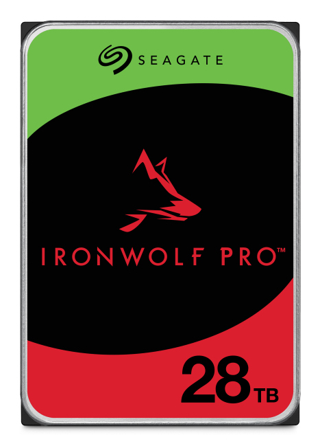 Seagate 3.5", 28TB, SATA3, IronWolf Pro NAS Hard Drive, 7200RPM, 512MB Cache, CMR, OEM