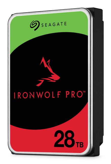 Seagate 3.5", 28TB, SATA3, IronWolf Pro NAS Hard Drive, 7200RPM, 512MB Cache, CMR, OEM