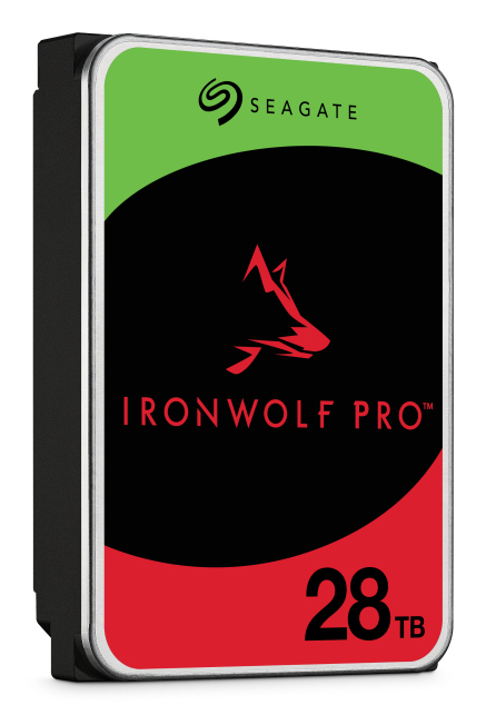 Seagate 3.5", 28TB, SATA3, IronWolf Pro NAS Hard Drive, 7200RPM, 512MB Cache, CMR, OEM