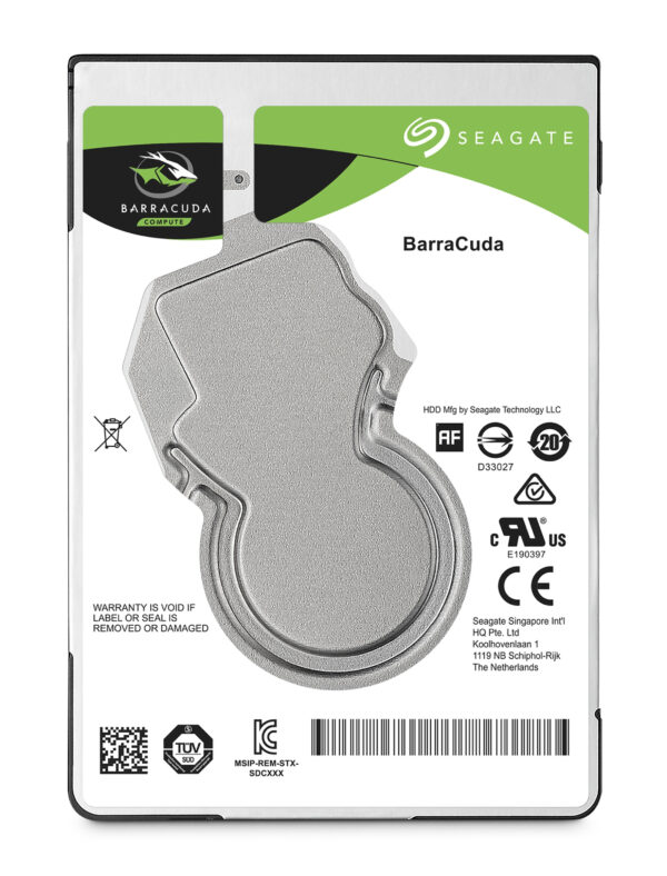Seagate 2.5", 5TB, SATA3, BarraCuda Hard Drive, 5400RPM, 128MB Cache, 15mm