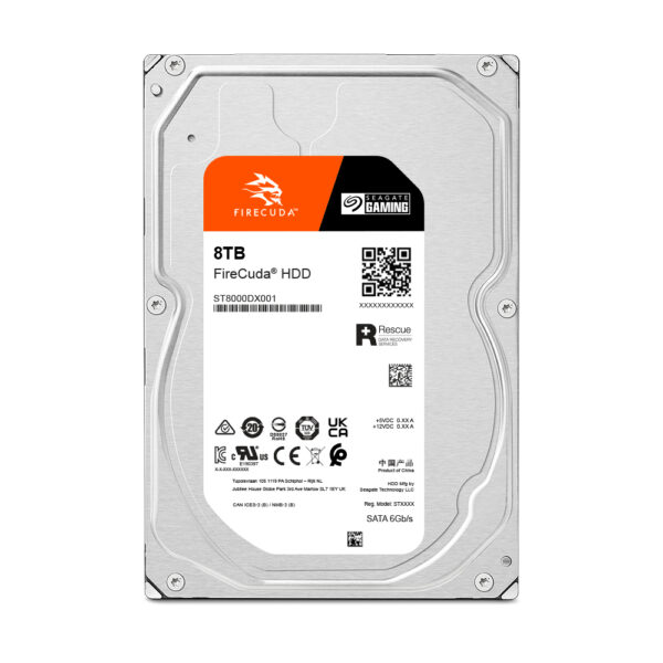 Seagate FireCuda ST8000DXA01 internal hard drive 8 TB 7200 RPM 256 MB Seagate FireCuda ST8000DXA01 internal hard drive 8 TB 7200 RPM 256 MB 3.5" Serial ATA III