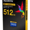 ADATA UD512GEX3L1-C memory card 512 GB MicroSDXC UHS-II ADATA UD512GEX3L1-C memory card 512 GB MicroSDXC UHS-II