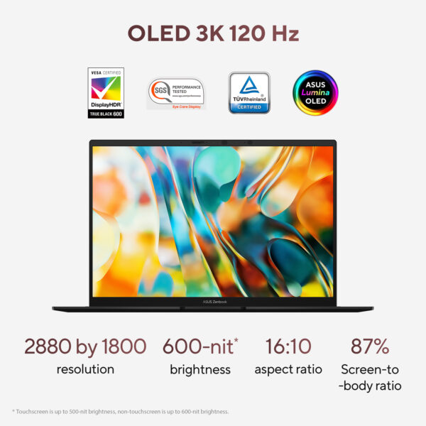 ASUS Zenbook 14 OLED UM3406KA-PP013W AMD Ryzen™ AI 5 340 Laptop 35.6