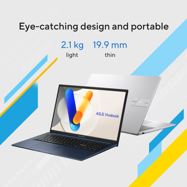 ASUS Vivobook 17 X1704VA-AU918W Intel Core 7 150U Laptop 43.9 cm ASUS Vivobook 17 X1704VA-AU918W Intel Core 7 150U Laptop 43.9 cm