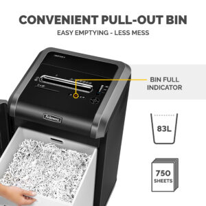 Fellowes Paper Shredder 325Ci 24 Sheet Cross Cut Shredder with 83