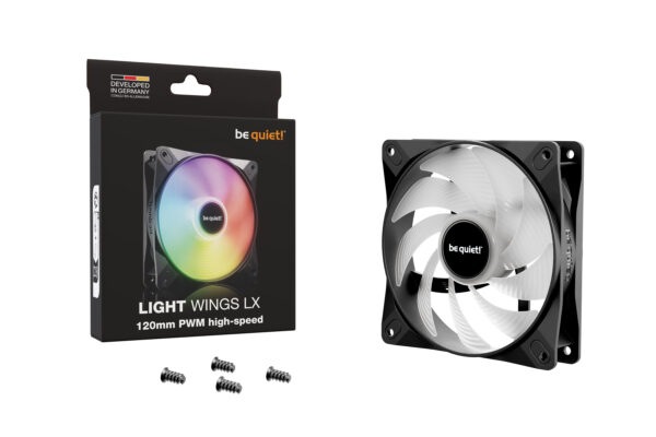 be quiet! LIGHT WINGS LX 120mm PWM high-speed Computer case Fan 12 cm