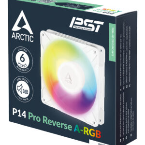 ARCTIC Freezer P14 Pro Reverse A-RGB (White) - 3 Pack - 140 mm A-RGB