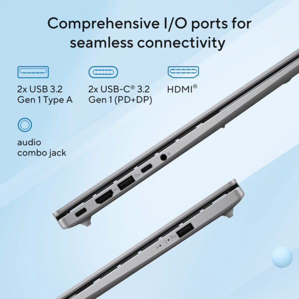 ASUS Vivobook 14 X1407CA-LY086W Intel Core Ultra 5 225H Laptop 35.6