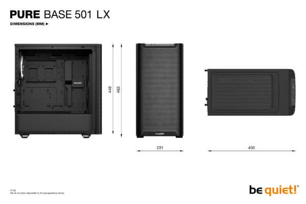 be quiet! Pure Base 501 LX Black Midi Tower
