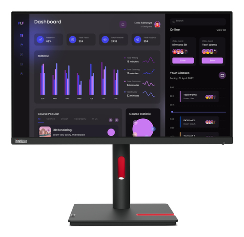 Lenovo ThinkVision T24i-30 computer monitor 60.5 cm (23.8") 1920 x