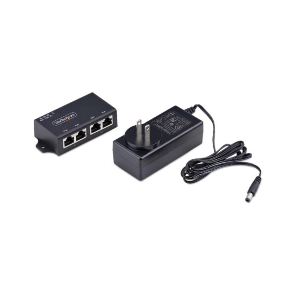 StarTech.com 2-Port Gigabit Midspan PoE+ Injector, 10/100/1000Mbps,