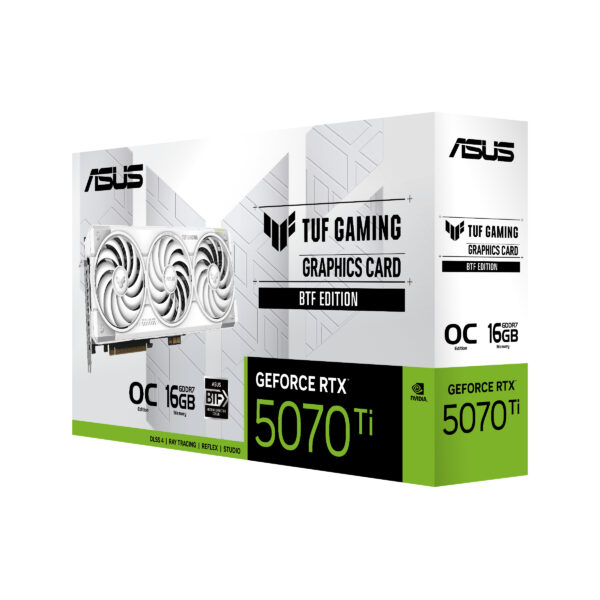 ASUS TUF Gaming TUF-RTX5070TI-O16G-BTF-WHITE NVIDIA GeForce RTX 5070