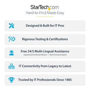 StarTech.com 4-Port KM Switch with Mouse Switching, USB Switch for