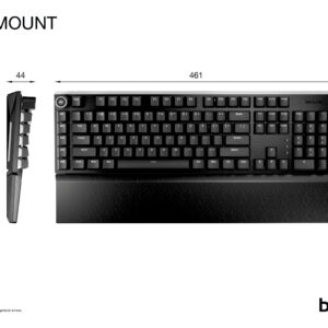 be quiet! Light Mount Silent Linear UK ISO keyboard Gaming USB QWERTY