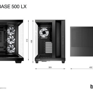 be quiet! Light Base 500 LX Black Midi Tower