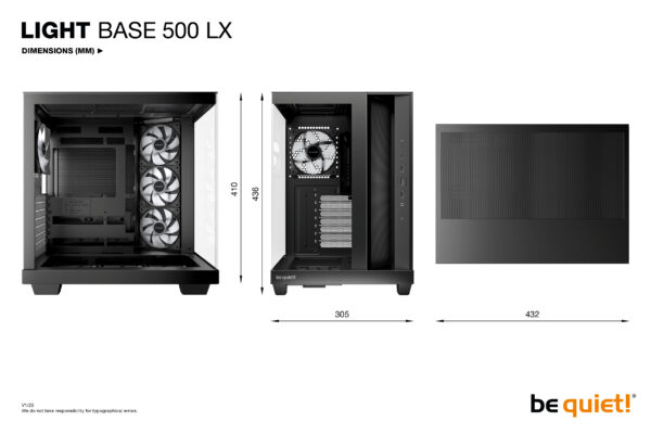 be quiet! Light Base 500 LX Black Midi Tower