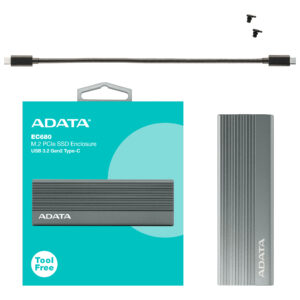 ADATA EC680 SSD enclosure Grey M.2