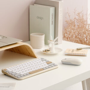 ASUS Marshmallow KW100 keyboard Home Bluetooth Beige