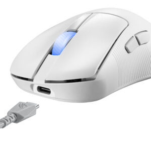 ASUS ROG Keris II Ace Wireless AimPoint White mouse Gaming Right-hand