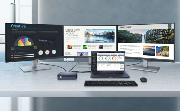 ASUS SimPro Dock 2 Wired Thunderbolt 3 Black, Blue