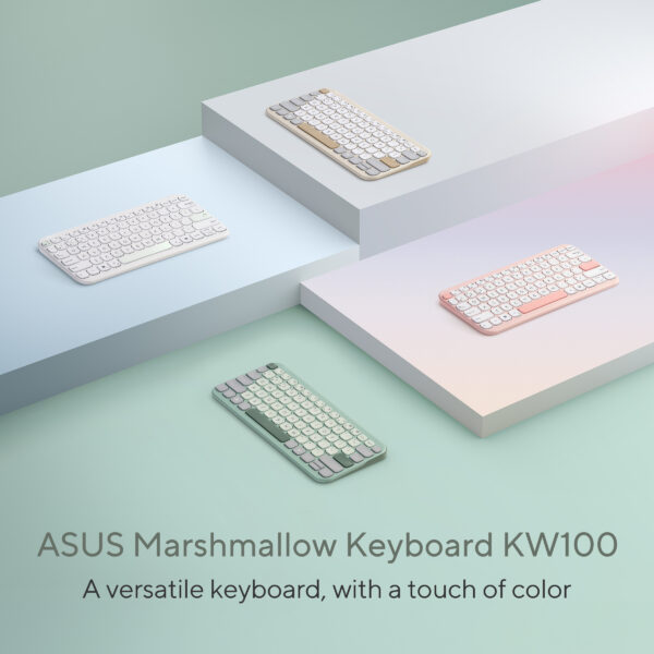 ASUS Marshmallow KW100 keyboard Home Bluetooth Green
