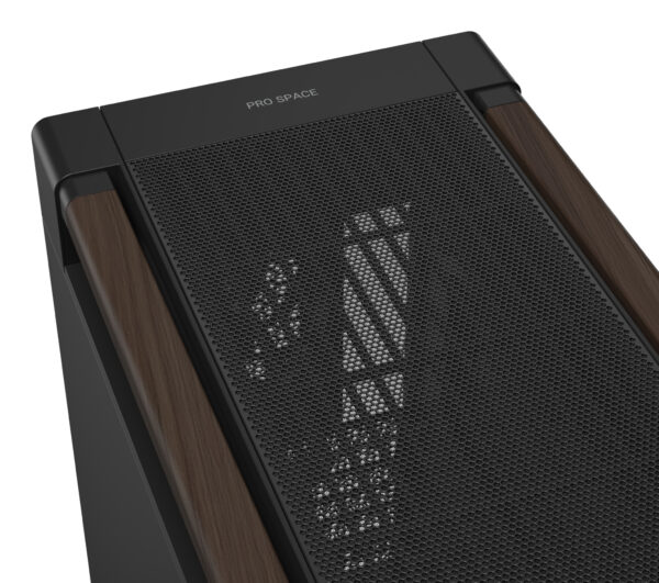 ASUS ProArt PA602 Wood Edition Modern Black - Metal Panel Midi Tower