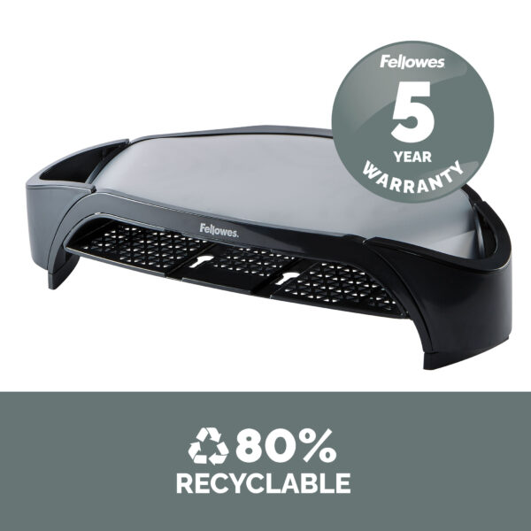 Fellowes Computer Monitor Stand with 3 Height Adjustments - Smart