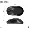 be quiet! Dark Perk | Ergo mouse Gaming Right-hand RF Wireless + USB