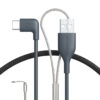 Bouncepad CB-RF-C2A-B USB cable 2 m USB C USB A Black, Grey