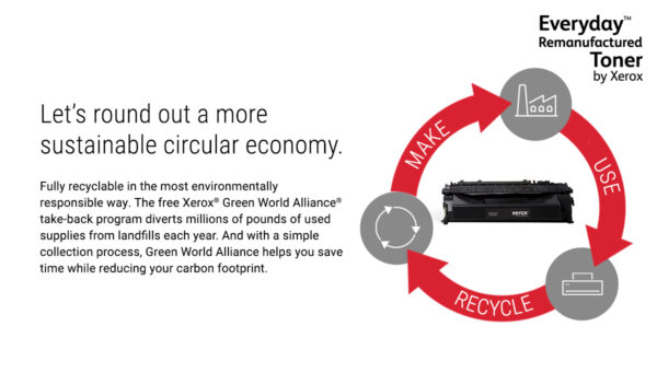Everyday™ Cyan Remanufactured Toner by Xerox compatible with Brother Everyday™ Cyan Remanufactured Toner by Xerox compatible with HP 126A