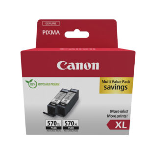 Canon 0318C010 ink cartridge 2 pc(s) Original High (XL) Yield Black Canon 0318C010 ink cartridge 2 pc(s) Original High (XL) Yield Black