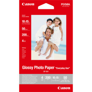 Canon GP-501 Glossy Photo Paper 4x6" - 50 Sheets Canon GP-501 Glossy Photo Paper 4x6" - 50 Sheets
