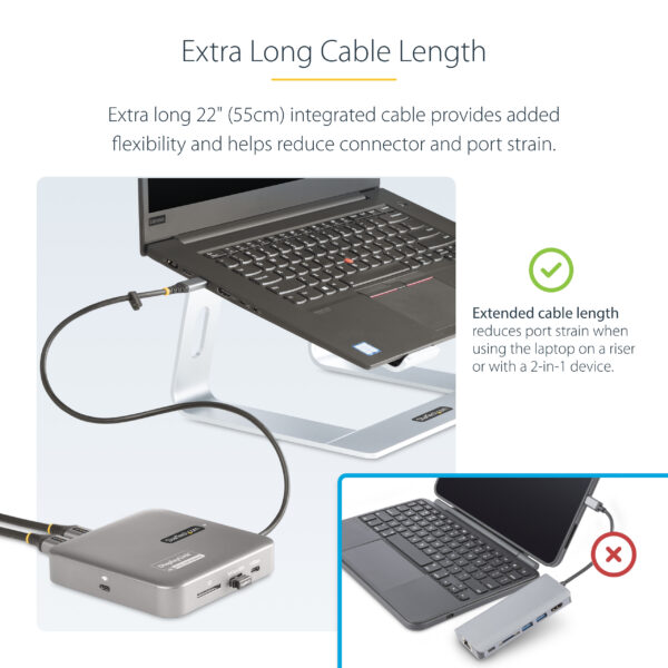 StarTech.com USB C Docking Station, Dual 4K 60Hz HDMI compatible with