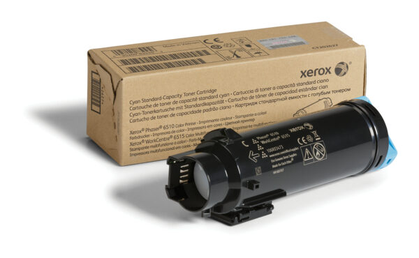 Xerox Genuine Phaser® 6510, WorkCentre® 6515 Cyan Standard capacity Xerox Genuine Phaser® 6510, WorkCentre® 6515 Cyan Standard capacity