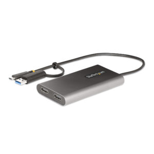 StarTech.com USB-C to Dual-HDMI Adapter - USB-C or A to 2x HDMI - 4K