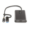 StarTech.com USB-C to Dual-HDMI Adapter - USB-C or A to 2x HDMI - 4K