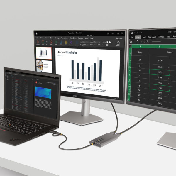 StarTech.com USB-C to Dual-HDMI Adapter - USB-C or A to 2x HDMI - 4K