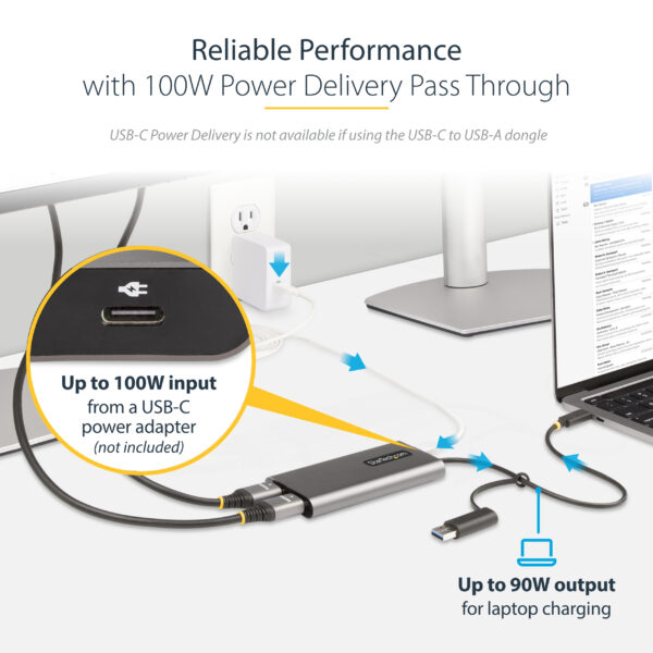 StarTech.com USB-C to Dual-HDMI Adapter - USB-C or A to 2x HDMI - 4K