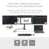 StarTech.com USB-C Triple Monitor Multiport Adapter, Dual 4K 60Hz +