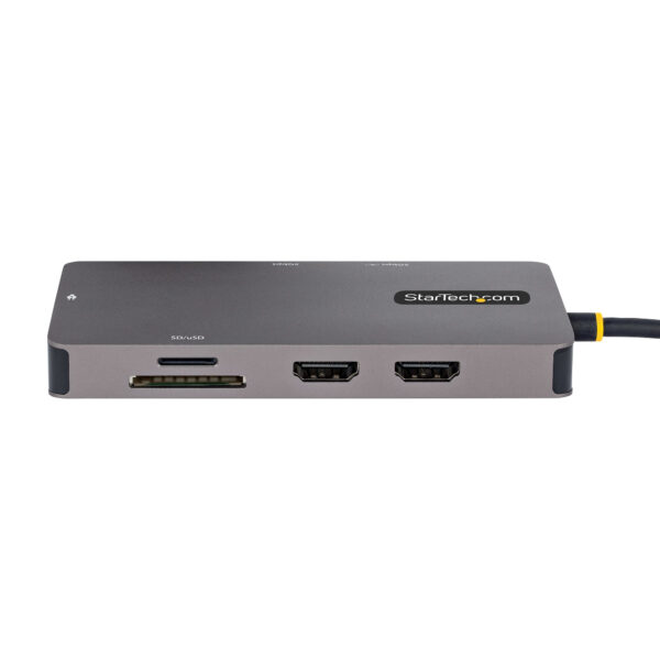 StarTech.com USB C Multiport Adapter, Dual HDMI Video, 4K 60Hz, 2Pt