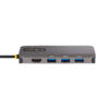 StarTech.com USB C Multiport Adapter, 4K 60Hz HDMI Video, 3 Port