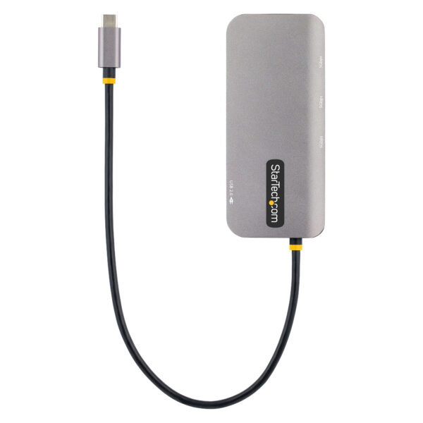 StarTech.com USB C Multiport Adapter, 4K 60Hz HDMI Video, 3 Port