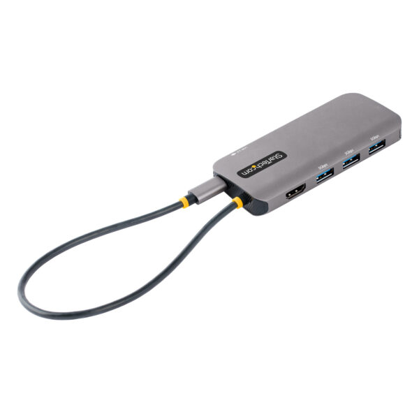 StarTech.com USB C Multiport Adapter, 4K 60Hz HDMI Video, 3 Port
