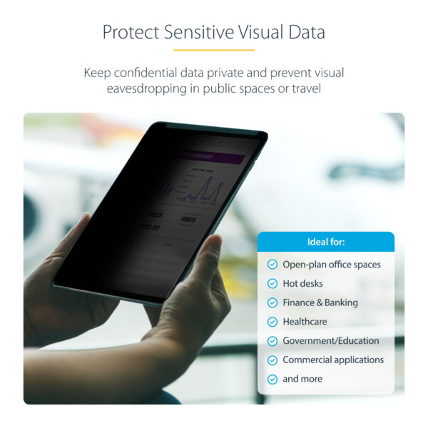 StarTech.com 4-Way Privacy Screen For 12.9-inch iPad Pro, 3rd Gen and StarTech.com 4-Way Privacy Screen For 12.9-inch iPad Pro, 3rd Gen and