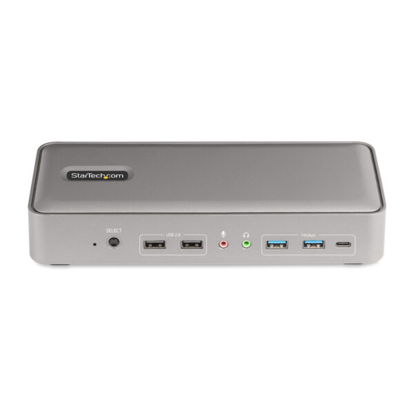 StarTech.com Dual-Laptop USB-C KVM Docking Station, Dual Monitor 4K