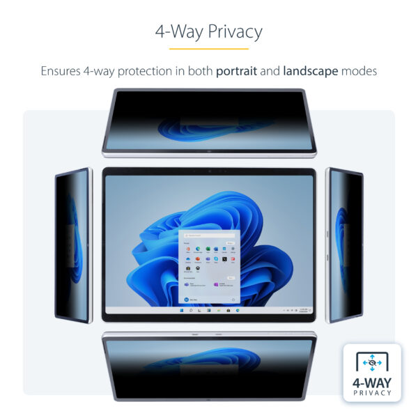 StarTech.com 4-Way Privacy Screen For 13-inch Surface Pro 8/9/X StarTech.com 4-Way Privacy Screen For 13-inch Surface Pro 8/9/X