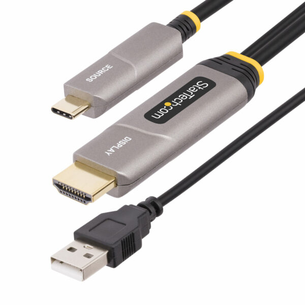 StarTech.com 50ft (15.2m) USB-C to HDMI 2.0 Active Optical Cable StarTech.com 50ft (15.2m) USB-C to HDMI 2.0 Active Optical Cable